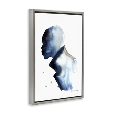 Cadre flottant silhouette Feeling Blue Portrait, conception par Simone Elum