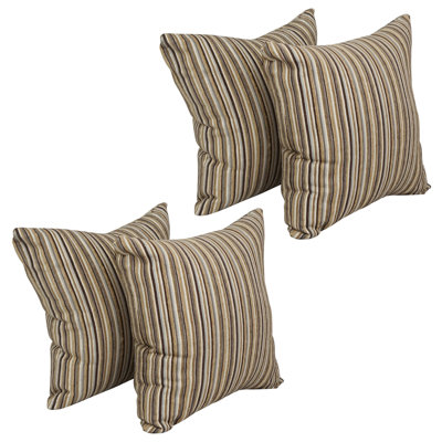Striped Reversible Throw Pillow