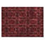 Tapis intérieur lavable antidérapant 2 pi x 3 pi bourgogne et noir
