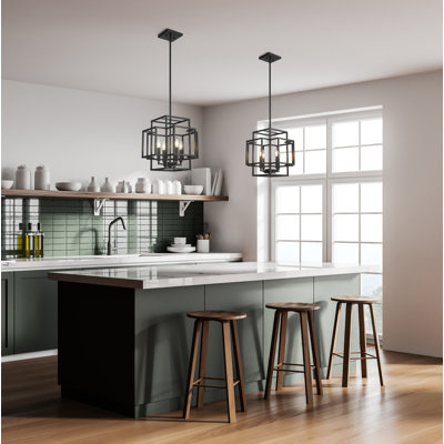 Luminaire suspendu 4 lumières Titania