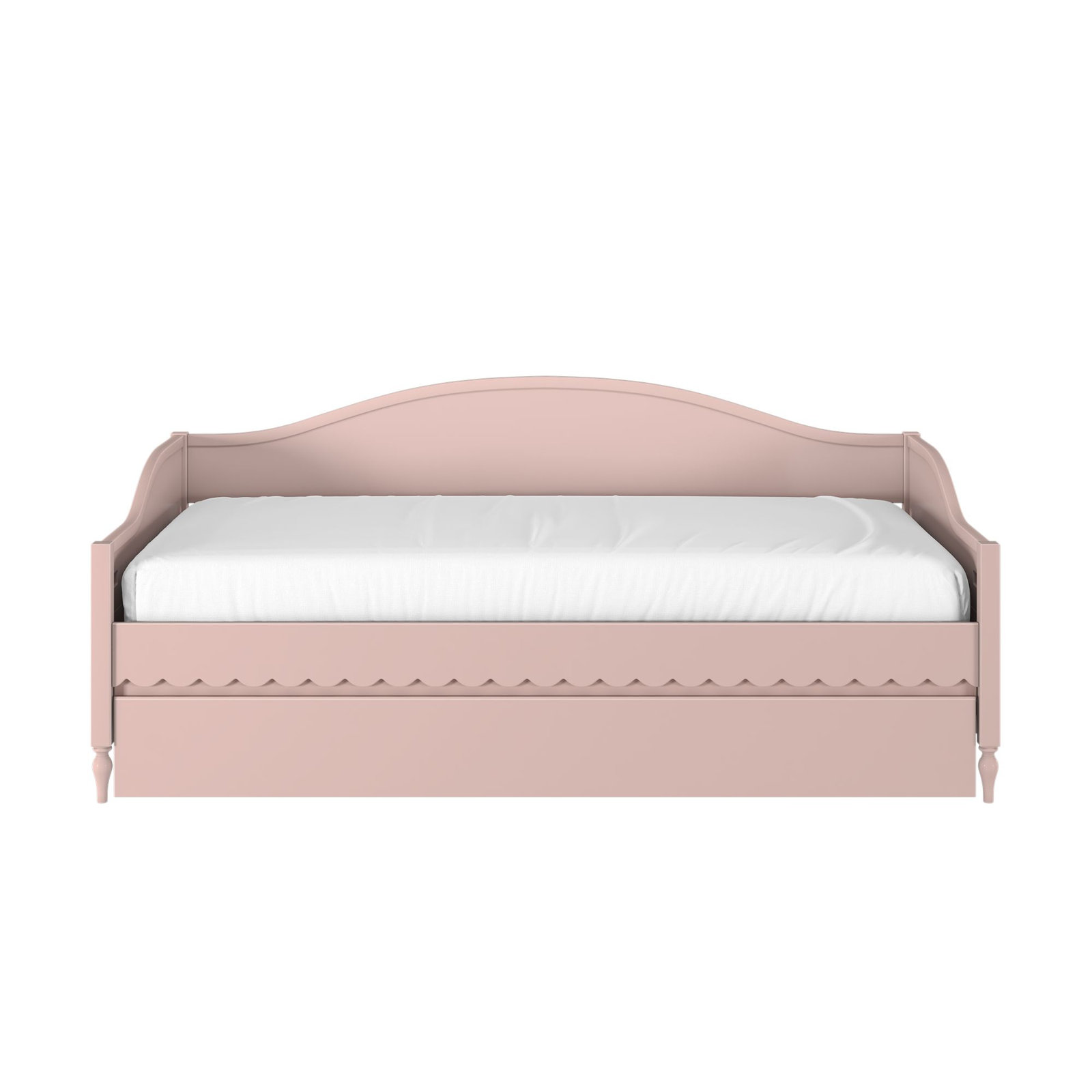 Charlotte Twin Day Bed with Trundle, Blossom Pink
