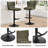Modern Upholstered Adjustable Height Swivel Full Back Metal Base Bar Stool-952662194-952662196