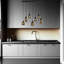 Lustre géométrique pour îlot de cuisine Azsa