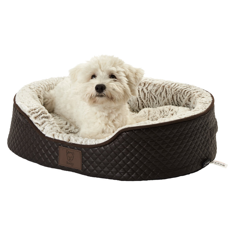 Avienda Geometric Orthopedic Polyester Pet Bed, Medium (68cm W x 53cm D x 17cm H)