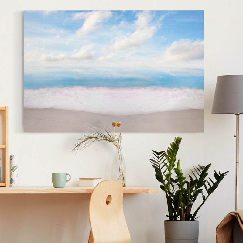 Plage, reproduction d’art sur toile tendue, H 27 po x l 18 po x P 1 po