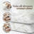 Memory Foam Bed Pillow, Cooling Bamboo Cover, Adjustable Firmness (Set of 2)-1050185346