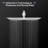 16 Inch Rain Shower Head High Flow Stainless Steel Square Rainfall Shower Head High Pressure Design-103120341