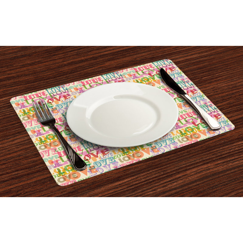 Polyester Abstract Rectangle Placemat