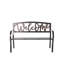 Banc de jardin en métal Welcome
