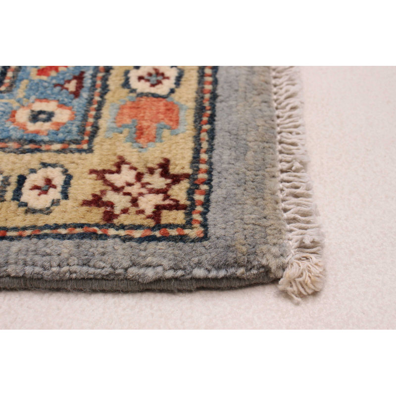 Tapis gris nouvel âge en laine 6 pi 8 po x 9 pi 9 po Zace