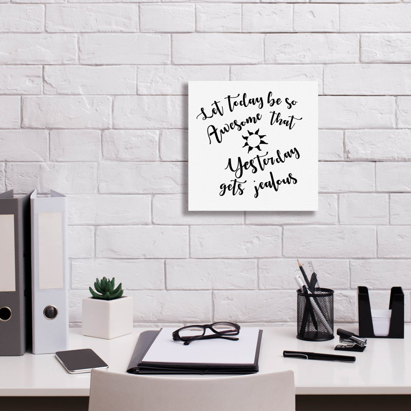 «Today Stray Quote» par Art Licensing Studio, art mural sur toile