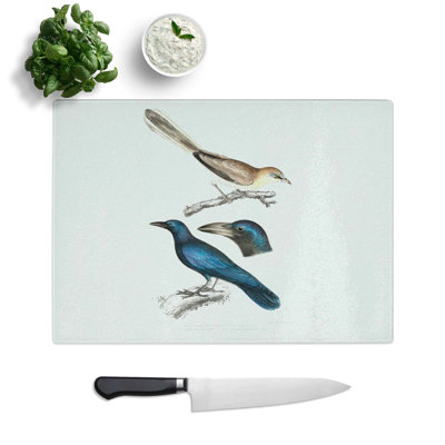 Glass Jay & Crow Illustrations by John Edward Gray Chopping Board