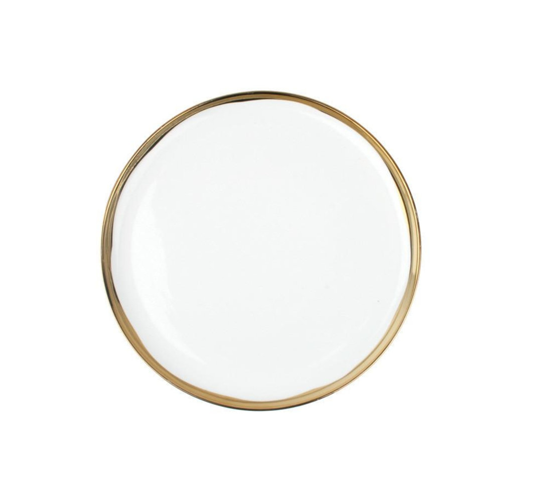 Canvas Home Dauville Porcelain Rim Dinner Plate (Set of 4) Canvas Home 