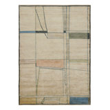 Silk Geometric Area Rug