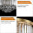 10-gold dimmable crystal Flush mount light