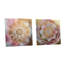 Rose doré Mandala I - Boho Mandala, ensemble de 2 verres muraux en acrylique-103920128