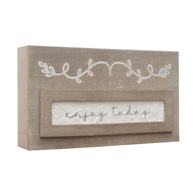 Plaque en bois Enjoy Today