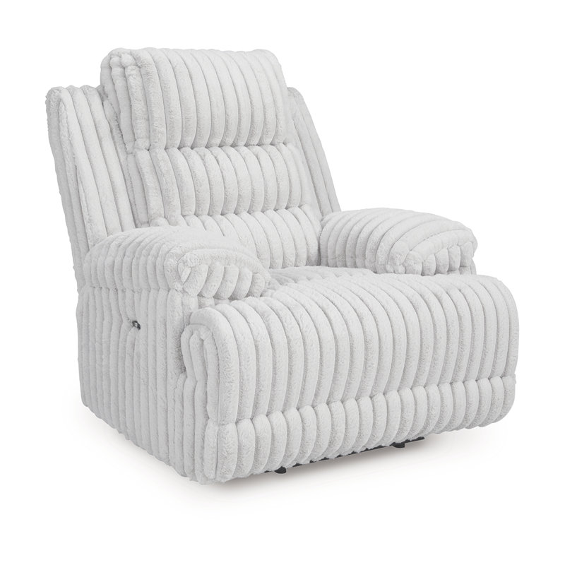 Rhines Falls Power Recliner, White