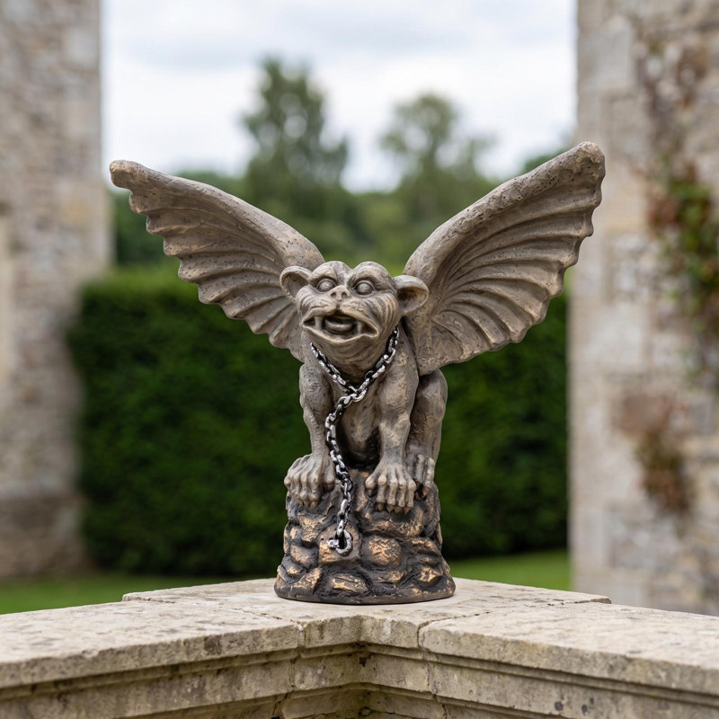 Chained Cathedral Gargoyle Statue