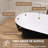 Acrylic Freestanding Bathtub 59'' x 30'' Stand Alone  Deep Soaking Tub with Pop-up Center Drain-94415022