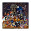 Kellene «Cats and Dogs Halloween», reproduction de peinture acrylique sur toile tendue-26109169