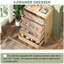 Commode 5 tiroirs, commode en bois naturel avec panneau cannelé et rails silencieux-2059667413