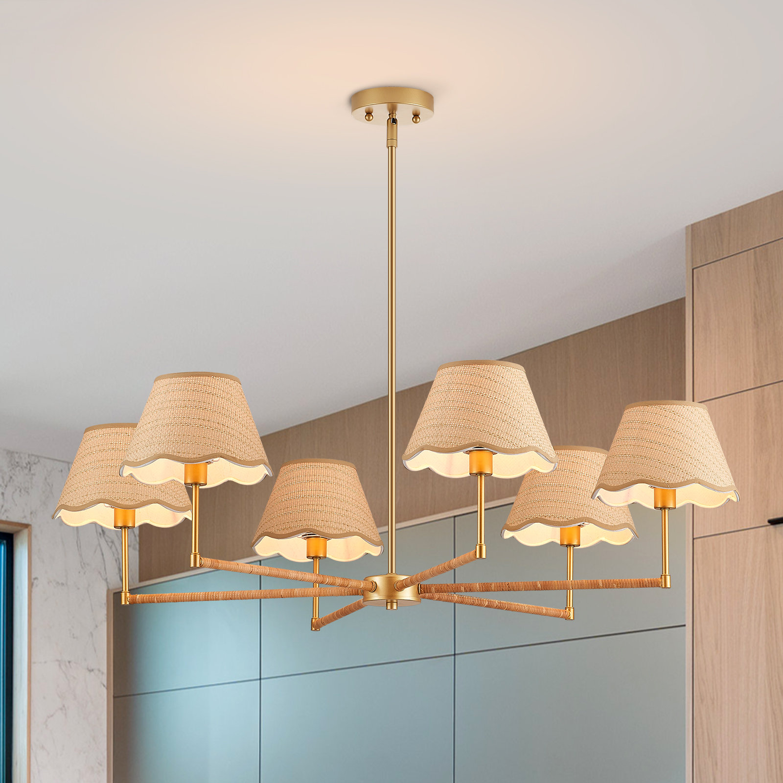 6 - Light Dimmable Classic / Traditional Chandelier