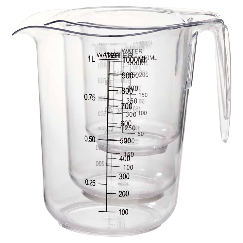 3 Piece Plastic Measuring Jug Set