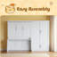 Grand lit escamotable mural avec placard-1172776700