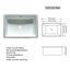 Classic Sintered Stone Bathroom Vanity Top 43X22 With Undermount Ceramic Sink And Backsplash 43"X22" For Fashionable Style