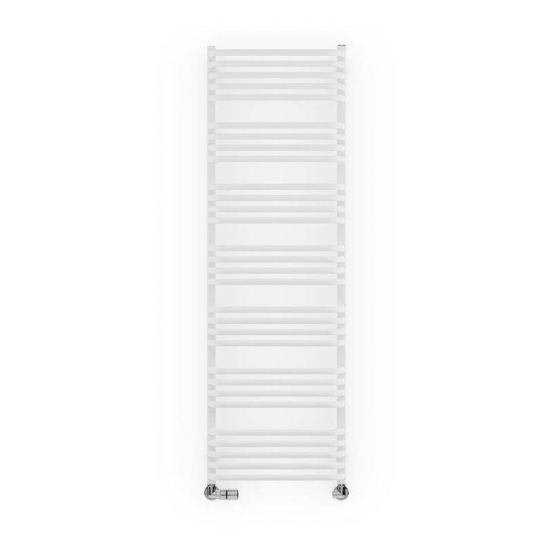 Alex Heated Towel Rail, White, 158 cm H x 50 cm W x 12 cm D