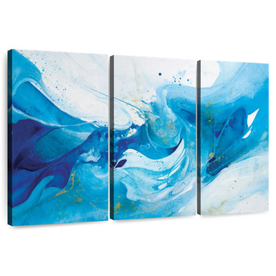 Avery «Crashing Blue Waves» abstrait