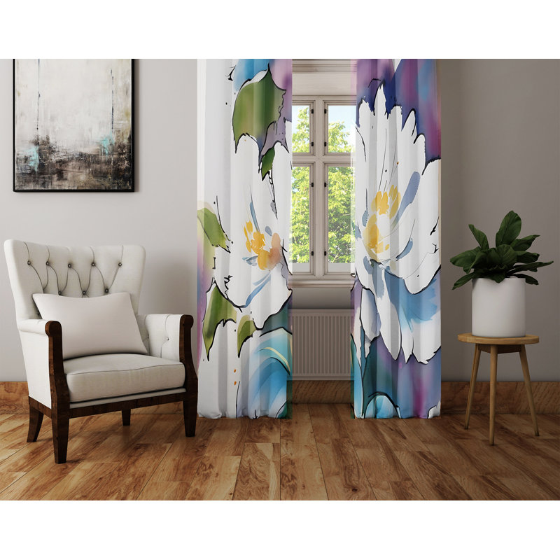 Rideau en polyester Breasha, L 40 po x L 61 po
