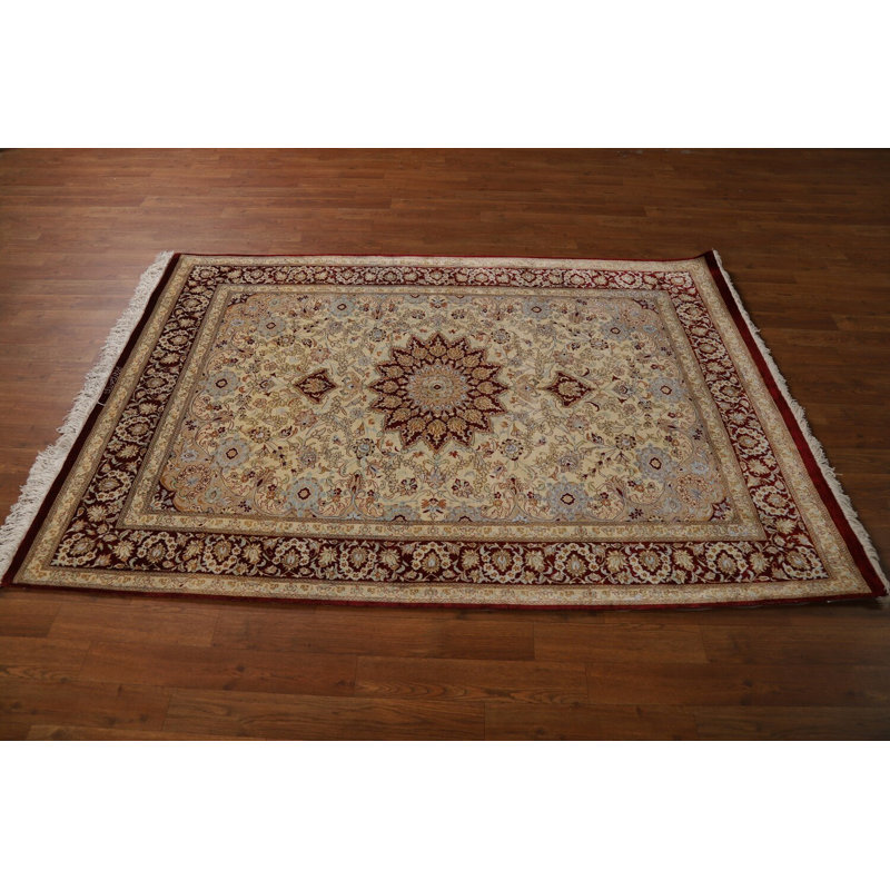 Tapis 100% soie fait à la main 4 x 6