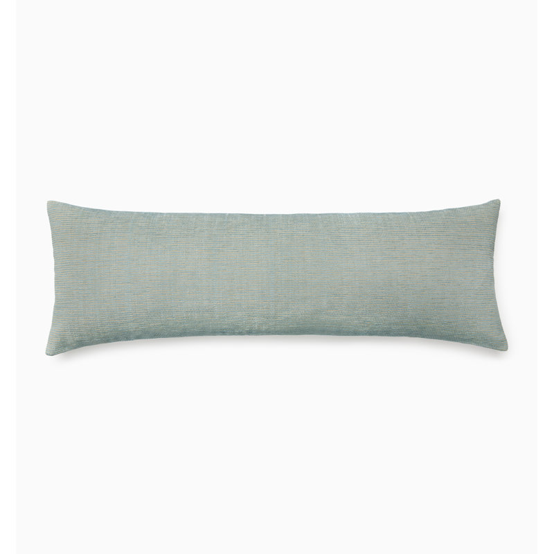 Calasetta Pillow Cover & Insert, Aqua, Rectangle 12"H x 36"W