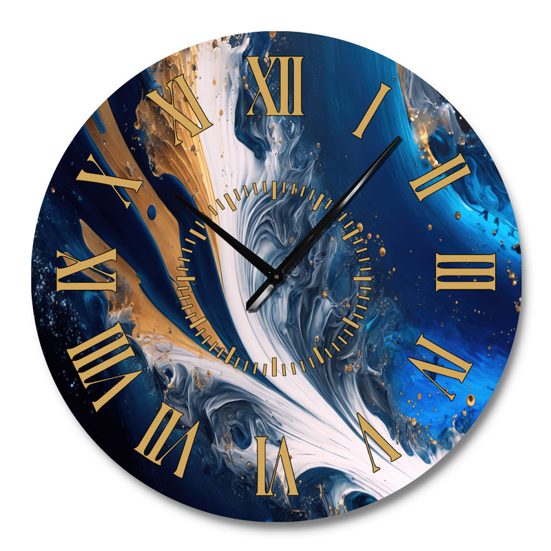 Horloge murale Ice Paint Splash III, Grand