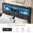 King-Size Bed Frame With Charging Station And Led Lights, Platform Bed, Leather-Upholstered Headboard With Storage Space, Metal Slat Support, Springless Mattress, Quiet Operation, Black-1652628909