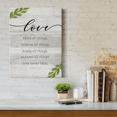 " Love Never Fails "