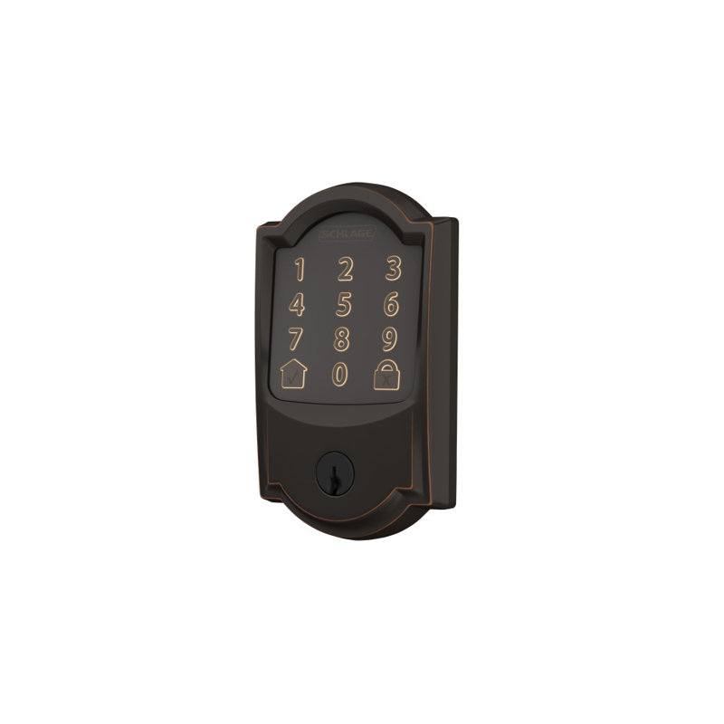 Encode Smart WiFi Deadbolt with Camelot Trim, Aged Bronze, Yes