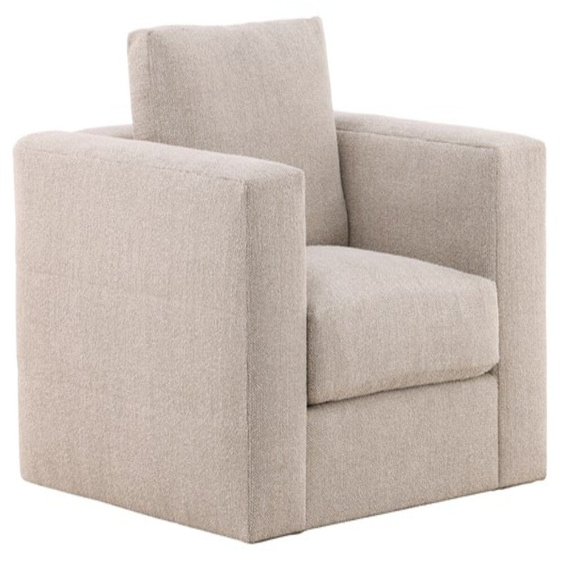 Fauteuil pivotant en stock Léone, Avoine Topper