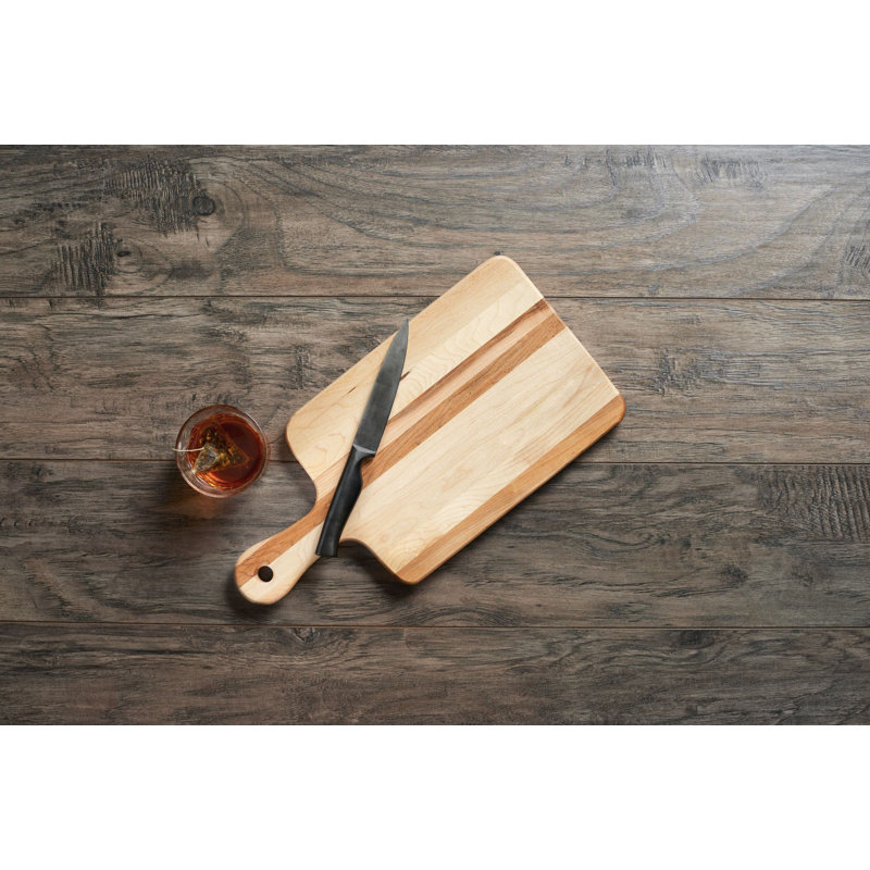 Labell Canadian Maple Reversible Paddle Cutting Board