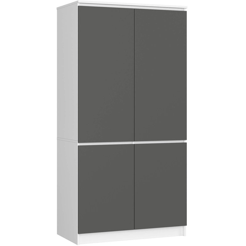 Sollie 4 Door Manufactured Wood Wardrobe