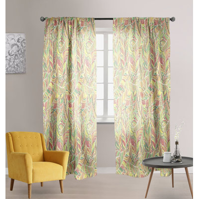 Rideau en polyester Southwestern Brightly