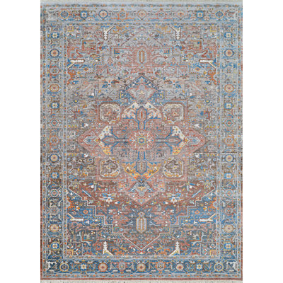 Temaka Kerman Brick-Brown-Multi Area Rug
