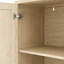 Buffet 70 po en rotin avec rangement, buffet 4 portes avec tablettes réglables-868373174