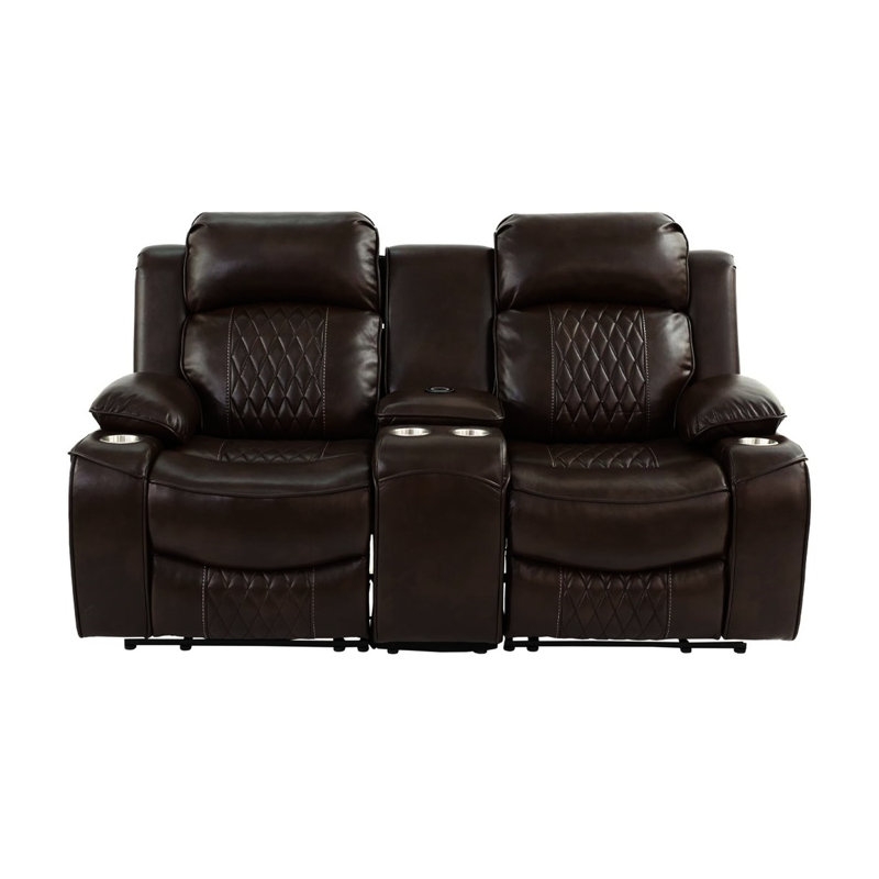 Gel moderne avec porte-gobelet et réglable en brun, Brown
