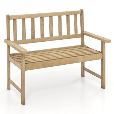 Solid Wood Outdoor Bench