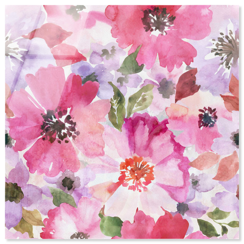 Morning Blossoms Canvas Floral & Botanical Print by Oliver Gal, 20"H x 20"W, High-Gloss Acrylic Print