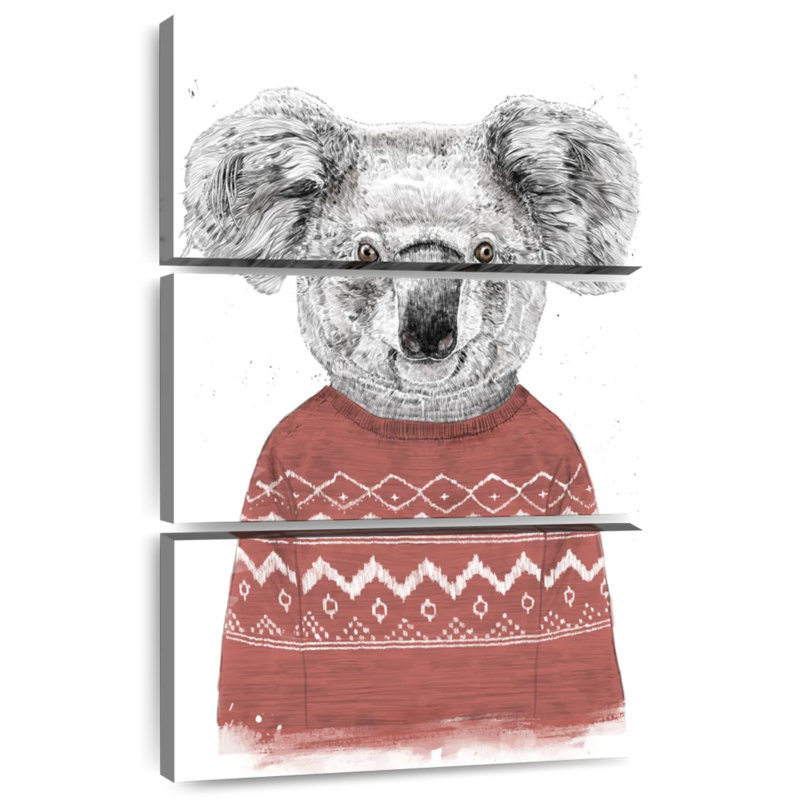 Brampt Winter Koala, 38" H x 24" W