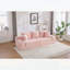 Canapé surdimensionné sans siège à quatre places avec porte-gobelet et poches latérales, canapé-lit rembourré en velours côtelé avec 3 coussins, 2 coussins lombaires pour le salon, la chambre à coucher, sans assemblage, matériau respirant-133269992-133269996